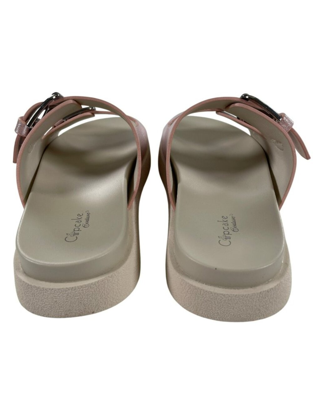 Cupcake Couture Kayenta Sandals Pink Double-Buckle Slide Girls Size 2 NEW - Picture 7 of 10